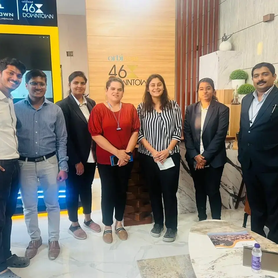 Client meeting in new branch office of Mprex Healthcare